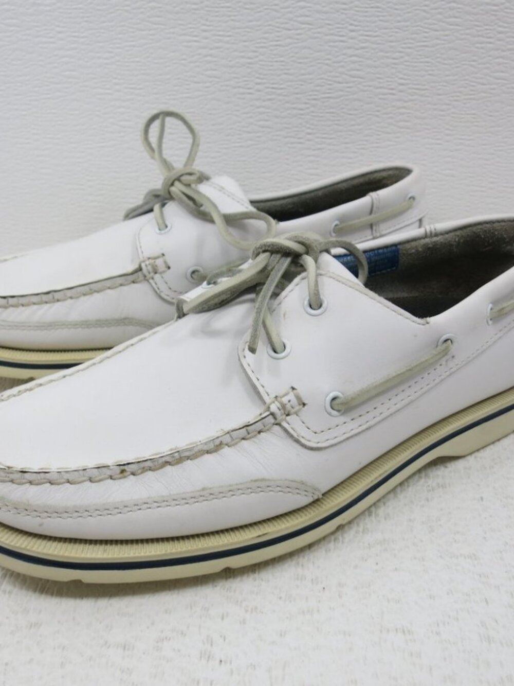 Rockport White Glove Leather Deck Boat Men's Shoes Size 8.5 M